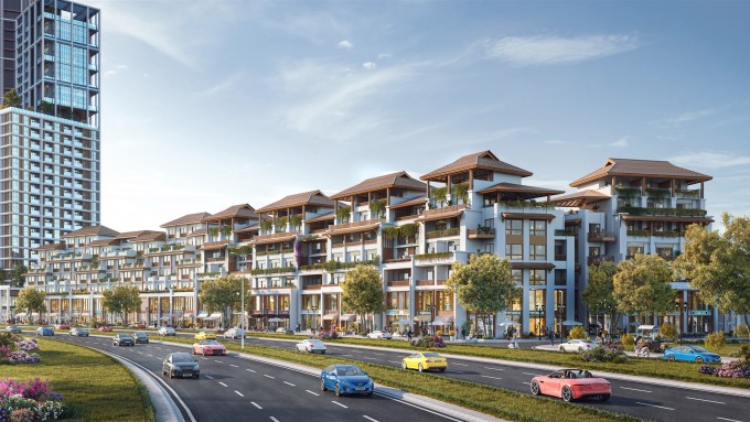Phân khu đầu tiên sắp ra mắt của tổ hợp Sun Cosmo Residence Da Nang. Ảnh phối cảnh: Sun Property